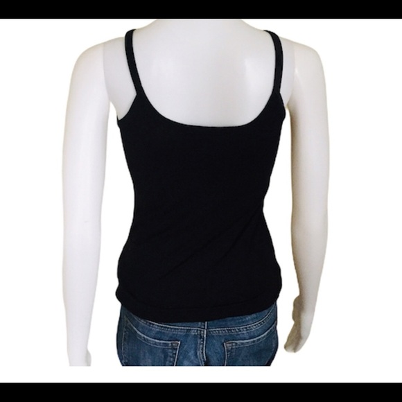 RW&CO Spaghetti Strap Tank/Top With Scoop Neck Black Size X Small - Picture 3 of 8